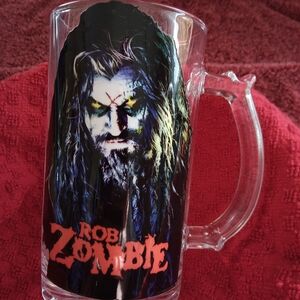 Glass Mug with Colorful Design